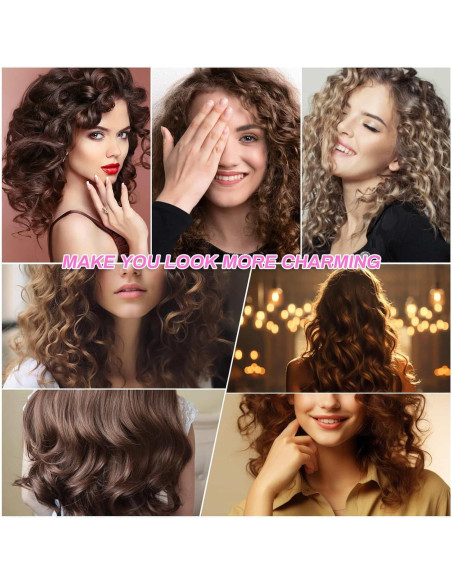 Juego de Rulos para Cabello Selizo - 36 Piezas Rosa Juego de Rulos para Cabello Selizo - 36 Piezas Rosa