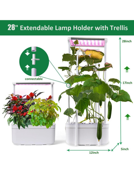 Kit de Cultivo Hidropónico E SUPEREGROW 6200LC con Luz LED Kit de Cultivo Hidropónico E SUPEREGROW 6200LC con Luz LED