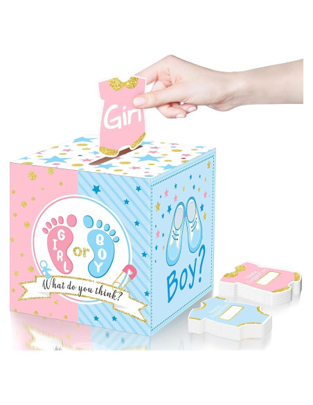 Caja de Votación Saintrygo con 50 Tarjetas Baby Shower Caja de Votación Saintrygo con 50 Tarjetas Baby Shower