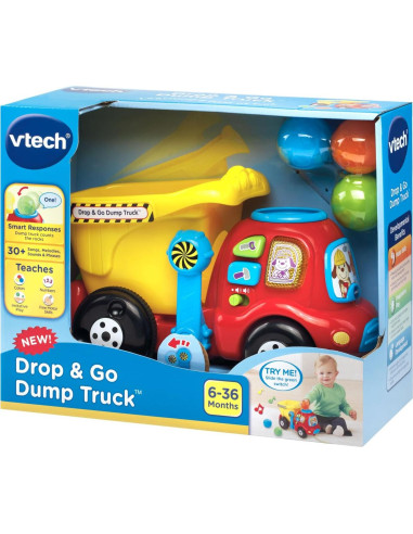 Camión de Volteo VTech 80-166500 Amarillo Interactivo