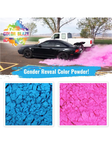 Polvo de Revelación de Género Color Blaze - 0,91 kg Rosa y Azul
