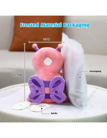 Cojín Protector de Cabeza para Bebés Calody Mariposa Rosa Cojín Protector de Cabeza para Bebés Calody Mariposa Rosa