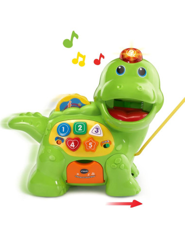 VTech Chomp & Count Dino Verde - Juguete Educativo 1-3 Años