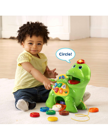 VTech Chomp & Count Dino Verde - Juguete Educativo 1-3 Años