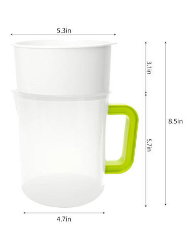Colador de Alimentos Marsrut 5 Piezas 1.5L Multiuso