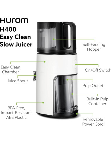 Extractor de Jugo Hurom H400 Easy Clean 550ml Beige