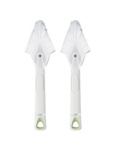 RIMAY Cepillo de Limpieza de Ranuras con Dispensador de Jabón 2 Pcs