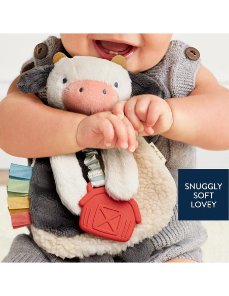 Itzy Ritzy Lovey con Mordedor Vaca - Suave y Texturizado Itzy Ritzy Lovey con Mordedor Vaca - Suave y Texturizado