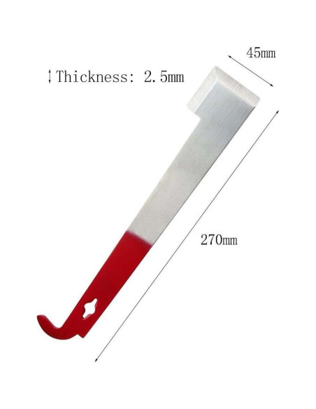 KINGLAKE J Hook de Acero para Colmena 26,67 cm Raspador KINGLAKE J Hook de Acero para Colmena 26,67 cm Raspador