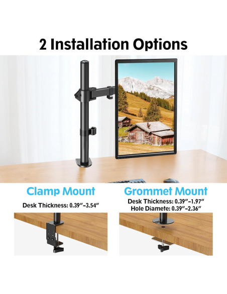 Soporte de Monitor MOUNTUP MU0001 Ajustable 1 Pantalla 32" Soporte de Monitor MOUNTUP MU0001 Ajustable 1 Pantalla 32"