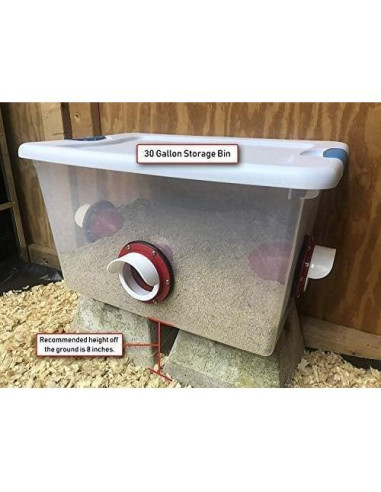 Kit Alimentador y Bebedero Pollos RentACoop - DIY 2 Puertos