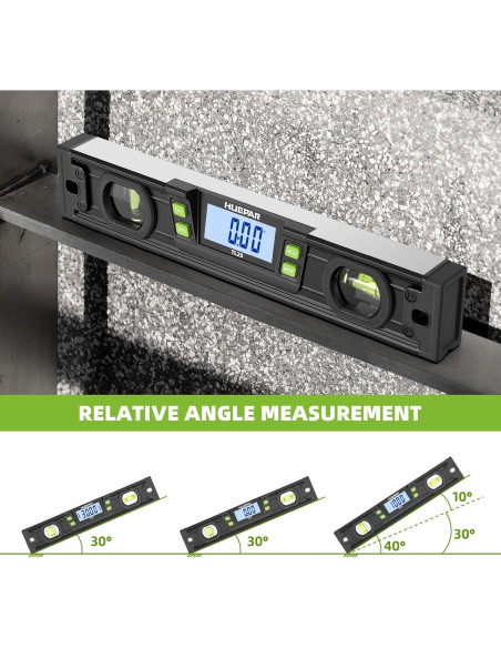 Nivel Digital Torpedo Huepar TL25 10" Aluminio IP54 Nivel Digital Torpedo Huepar TL25 10" Aluminio IP54