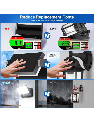 Luces de Inundación LED LEDMO 60W Paquete de 4 para Exterior