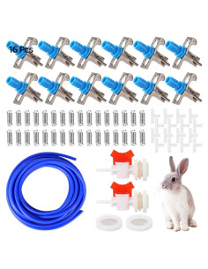 Kit de Riego Automático OMISTAR para Conejos 16 Bebederos