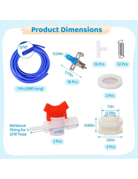 Kit de Riego Automático OMISTAR para Conejos 16 Bebederos Kit de Riego Automático OMISTAR para Conejos 16 Bebederos