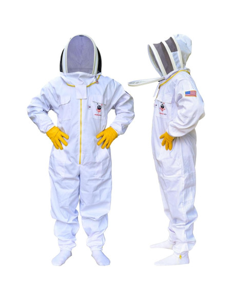 Traje de Apicultura American Bee Algodón Mediano A Prueba Picaduras Traje de Apicultura American Bee Algodón Mediano A Prueba Picaduras