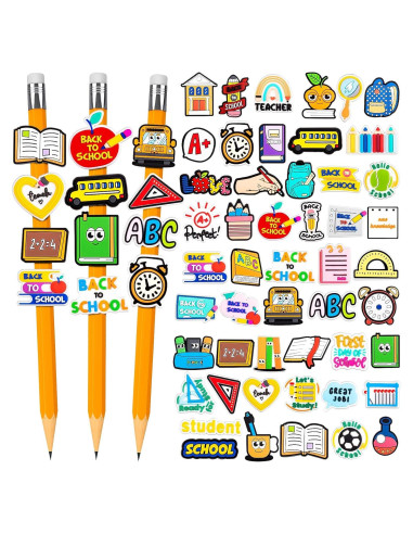 Clips de Lápiz WDAHDHP Multicolor - 50 Piezas para Escuela