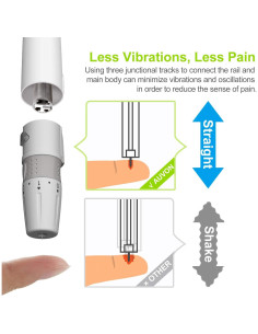 Dispositivo de Punción AUVON con 100 Lancetas y Ajuste de Profundidad 2