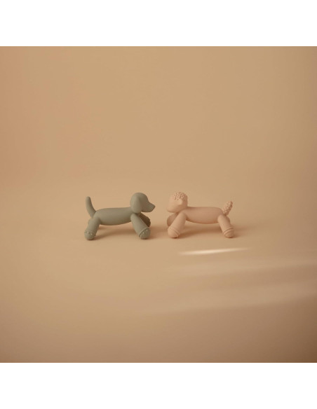 Juguete de Dentición Silicona Mushie Perro 7,6x5,1 cm Juguete de Dentición Silicona Mushie Perro 7,6x5,1 cm