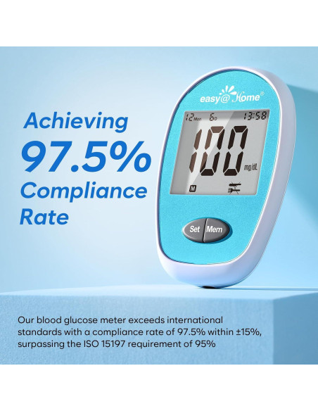 Kit Monitor Glucosa Easy@Home - 100 Tiras y Lancetas Kit Monitor Glucosa Easy@Home - 100 Tiras y Lancetas