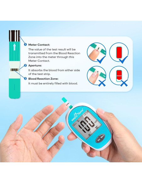 Kit Monitor Glucosa Easy@Home - 100 Tiras y Lancetas Kit Monitor Glucosa Easy@Home - 100 Tiras y Lancetas