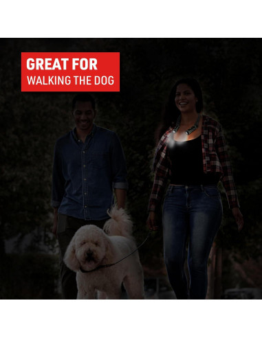 Luz de Cuello Recargable EZRED ANYWEAR 300 Lúmenes Verde