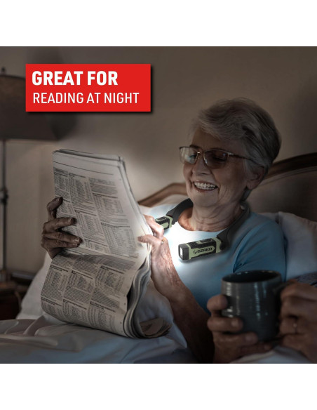 Luz de Cuello Recargable EZRED ANYWEAR 300 Lúmenes Verde Luz de Cuello Recargable EZRED ANYWEAR 300 Lúmenes Verde