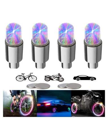 Luces LED para Ruedas de Bicicleta YUERWOVER E-CF-4 Coloridas