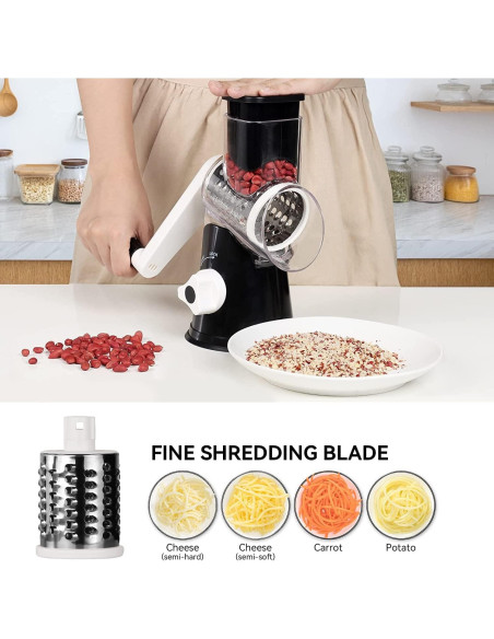 Rallador de Queso Badelite C315 con 3 Cuchillas Inoxidable Rallador de Queso Badelite C315 con 3 Cuchillas Inoxidable