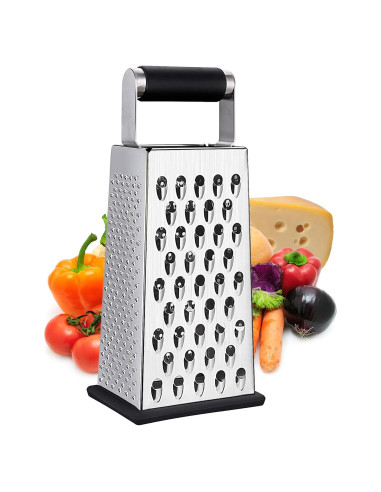 Rallador de Queso Kaishun 4 en 1 Acero Inoxidable