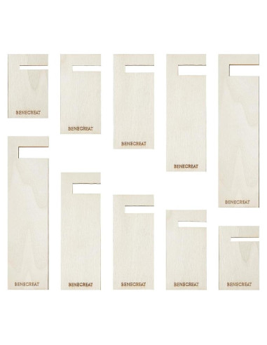 Fabricador de Borlas de Madera BENECREAT - 10 Piezas, 5 Tamaños