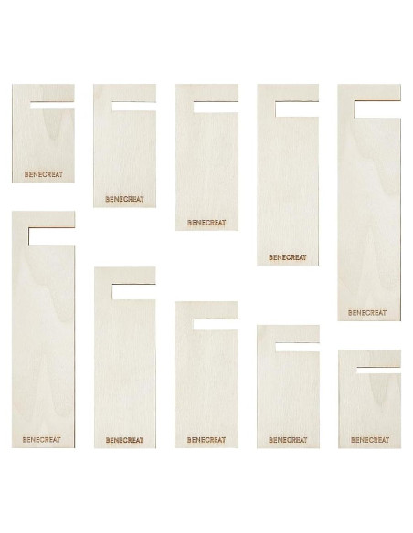 Fabricador de Borlas de Madera BENECREAT - 10 Piezas, 5 Tamaños Fabricador de Borlas de Madera BENECREAT - 10 Piezas, 5 Tamaños