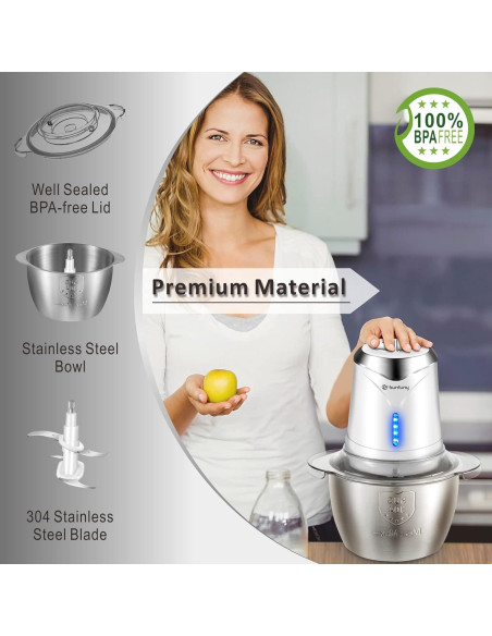 Procesador de Alimentos SF SUNFUNY 1.2L Inalámbrico USB Procesador de Alimentos SF SUNFUNY 1.2L Inalámbrico USB