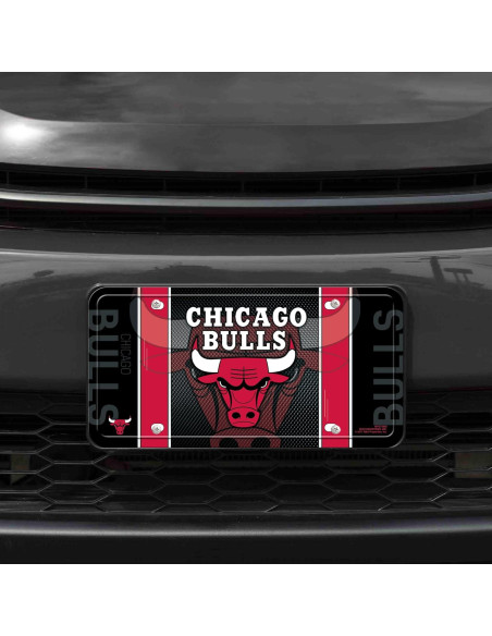 Placa de Licencia Metálica Rico Industries Chicago Bulls 15x30cm Placa de Licencia Metálica Rico Industries Chicago Bulls 15x30cm