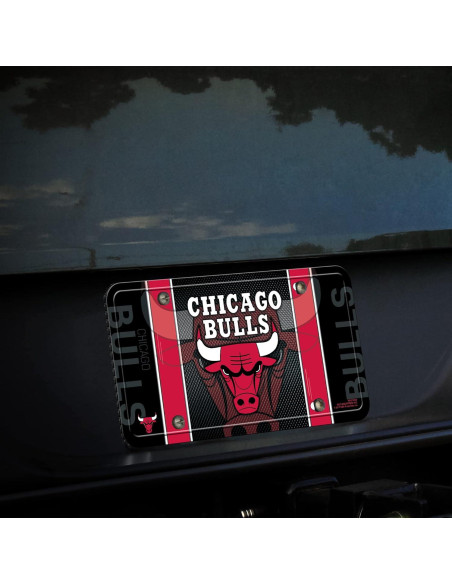 Placa de Licencia Metálica Rico Industries Chicago Bulls 15x30cm Placa de Licencia Metálica Rico Industries Chicago Bulls 15x30cm