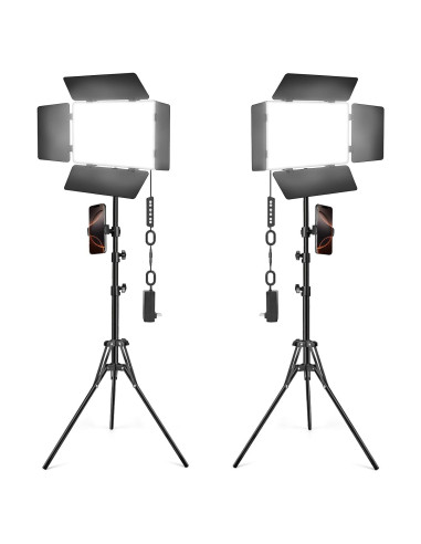 Kit de Luz LED Icceue 2 Paquetes 30W Regulable 2500K-8500K