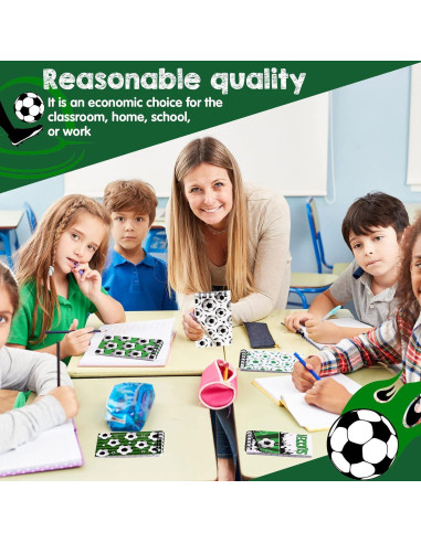 24 Cuadernos Mini de Fútbol Sepamoon para Niños y Adolescentes