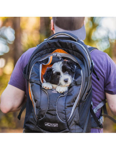 Mochila Transportadora Kurgo G-Train para Perros Pequeños - Azul Tinta
