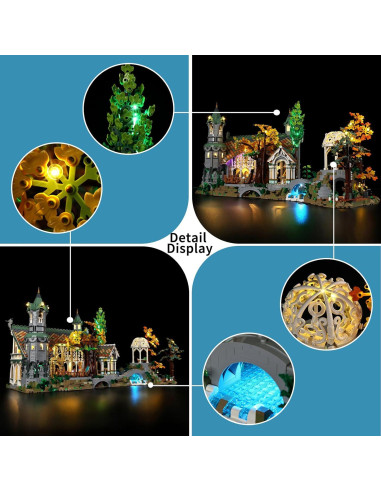 Kit de Luz LED BrickSoul para LEGO 10316 Rivendell con Sonido