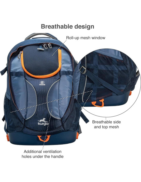 Mochila Transportadora Kurgo G-Train para Perros Pequeños - Azul Tinta Mochila Transportadora Kurgo G-Train para Perros Pequeños - Azul Tinta