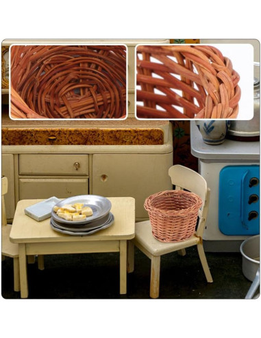 5 Mini Cestas Tejidas EXCEART para Decoración y Dulces