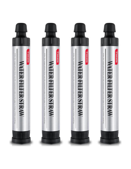 Paquete de 4 Filtros de Agua Timain 4 Etapas para Camping Paquete de 4 Filtros de Agua Timain 4 Etapas para Camping