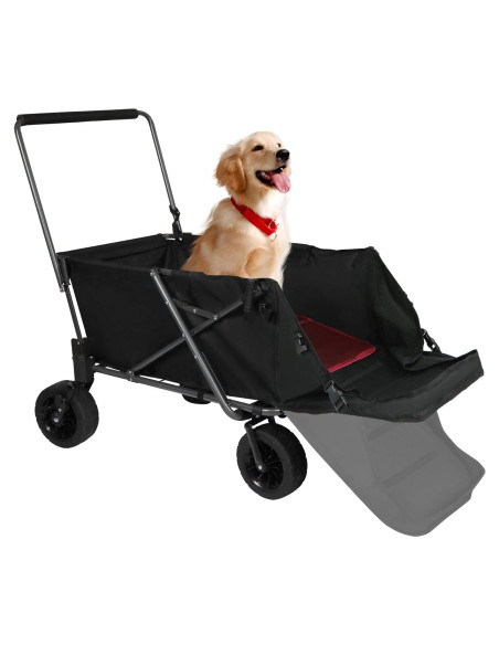Carro Plegable para Perros REDCAMP 220L Negro con Extensión Carro Plegable para Perros REDCAMP 220L Negro con Extensión