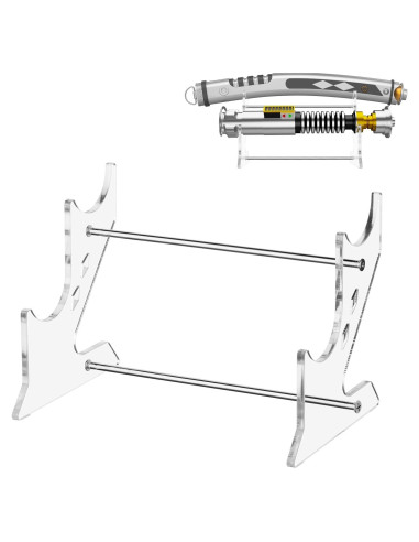 Soporte Acrílico para Sable de Luz Cosmos 2 Niveles 19 cm