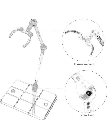 Soporte para Figuras de Acción XISTEST 8 PCS Transparente Soporte para Figuras de Acción XISTEST 8 PCS Transparente
