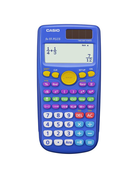 Calculadora de Fracciones Casio fx-55 Plus Pantalla Natural Calculadora de Fracciones Casio fx-55 Plus Pantalla Natural