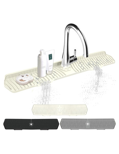 Protector de Salpicaduras de Silicona EBIGIC 76.2 cm Blanco Roto