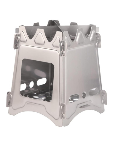 Estufa de Camping Topyond Plegable de Acero Inoxidable 360g