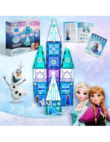 Juego de Azulejos Magnéticos Frozen Disney 68 Piezas STEM