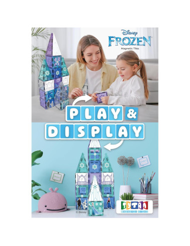 Juego de Azulejos Magnéticos Frozen Disney 68 Piezas STEM